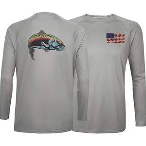 Fishing Shirt UPF 50 Gray size Medium